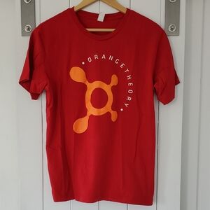 Orangetheory Vibrant Red Tee with Orange Logo